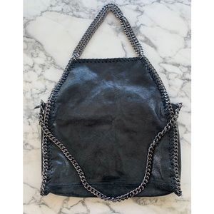 Italian leather - oversized hobo handbag